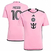 Men's Inter Miami CF #10 Lionel Messi Pink 2024-25 Home Soccer Jersey,baseball caps,new era cap wholesale,wholesale hats